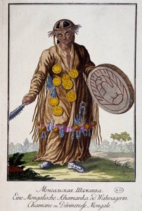 Shamaani tai Mongolian Devineresse - Kaiverrus tekijältä Unknown artist