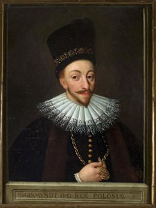 Puolan Sigismund III - Puolan kuninkaan (1566-1632), nimettömän Sigismund III Vaasan muotokuva. Öljy kankaalle, 1600-luvun alku, Narodowe-museo, Varsova tekijältä Unknown artist
