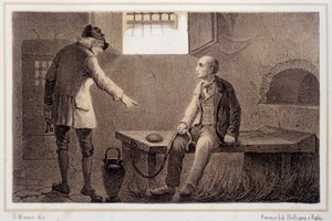 Silvio Pellico (1789 - 1854) siirretty Spielbergin linnoitukseen (Spilberk) - "" Storia d