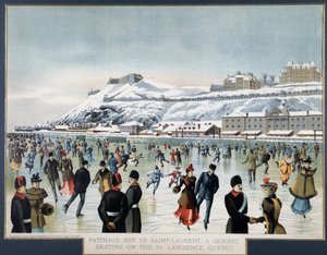 Luistelu Saint Laurentilla, Quebec, n.d. tekijältä Unknown artist
