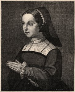 St Jane Frances de Chantal - Pyhän Jeanne-Francoisen (Jeanne Francoise Fremyot, Rabutin de Chantalin paronitar) muotokuva Chantalin vierailun perustaja (1572-1641) (Saint Jane Frances de Chantalin muotokuva (Jeanne-Francoise Fremyot, Paronitar VS tekijältä Unknown artist