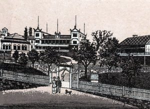 Tukholma, Ruotsi: näkymä Haselbackenille. kirjassa "" Maailma havainnollistaa 168 näkymää"" Päiväämätön (1800-luvun loppu) tekijältä Unknown artist