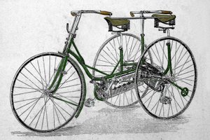 Tandem kolmipyöräinen malli. tekijältä Unknown artist