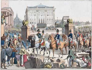 Liittoutuneiden joukot marssivat Pariisiin 31. maaliskuuta tekijältä Unknown artist