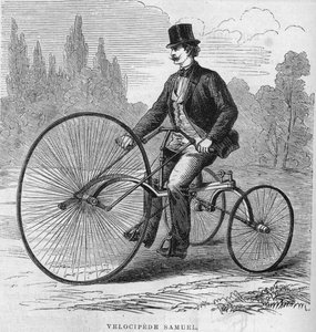 Isaac Samuelin amerikkalainen velocipedi. 1869 tekijältä Unknown artist