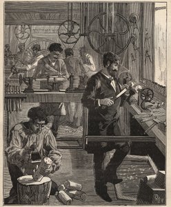 The Art of Tour: Turner Workshop puusta. Kaiverrus vuodelta 1885 kirjassa "Les arts et metiers illustres", kirjoittanut Adolphe BITARD. tekijältä Unknown artist