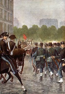 Bava Beccaris -verilöyly, joka on saanut nimensä italialaisen kenraali Fiorenzo Bava-Beccarisin mukaan, viittaa laajalle levinneiden mellakoiden tukahduttamiseen Milanossa toukokuussa 1898. Italia) Paolo Giudici tekijältä Unknown Artist