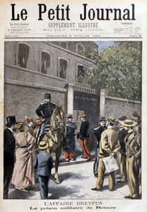 Dreyfusin tapaus: Rennesin sotilasvankila - "" Le Petite Journal" -julkaisussa 9.7.1899 tekijältä Unknown artist