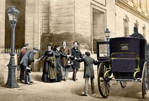 Keisarinna Eugenie lähtee maanpakoon Pariisista 4. syyskuuta tekijältä Unknown artist