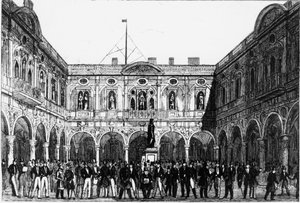 Lontoon pörssi vuonna 1821. tekijältä Unknown artist