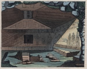 Tarquinian hautausmaa - kaiverrus universumin kaikkien kansojen tavoista ja perinteistä. Eli kaikkien kansojen hallituksen, lakien, miliisin, uskonnon historia kaukaisimmista ajoista nykypäivään "1856 tekijältä Unknown artist