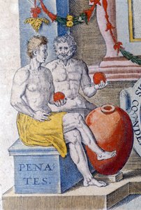 Penates. (kotijumalat suojelevat kaupunkia tai kotia). tekijältä Unknown artist
