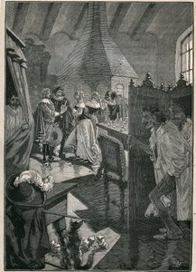 Lasin taide: lasintekijät. Kaiverrus vuodelta 1885 kirjassa "Les arts et metiers illustres", kirjoittanut Adolphe BITARD. tekijältä Unknown artist
