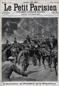 Italian anarkisti Sante Caserio murhasi tasavallan presidentti Sadi Carnot