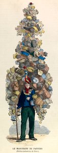 Korikauppias Pariisissa 1800-luvulla - yksityinen kokoelma tekijältä Unknown artist