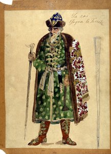 Kuninkaan hahmo Aleksanteri Borodinen (1833 - 1887) oopperassa "Prinssi Igor". tekijältä Unknown artist