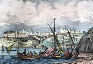 Oranin kaupunki Algeriassa vuonna 1840. Léon Galibertin teoksessa L