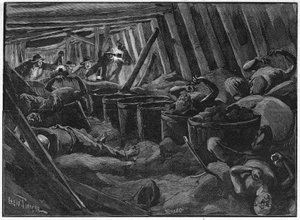 Saint-Etiennen katastrofi 3. heinäkuuta tekijältä Unknown artist
