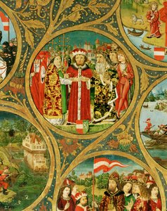 Babenbergin markiisien ja herttuoiden, "Ostarrichin" ensimmäisten hallitsijoiden, sukupuu. tekijältä Unknown Artist