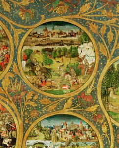 Babenbergin markiisien ja herttuoiden, "Ostarrichin" ensimmäisten hallitsijoiden, sukupuu. tekijältä Unknown Artist