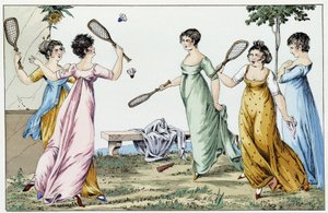 Ohjauspyöräpeli 1800-luvulla. tekijältä Unknown artist