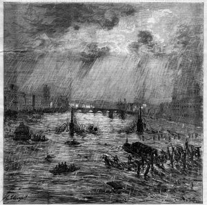 Toulousen suuret tulvat 23. kesäkuuta tekijältä Unknown artist
