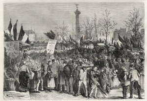 Kinkkumessut Boulevard Bourdonissa Pariisissa (Place de la Bastille) - 1868 - tekijältä Unknown artist