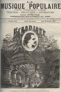 Pyhän Johannes Kastajan vankila - "Herodiaden" 3. näytöksen sisustus, neljän näytöksen ooppera ja Jules Massenet