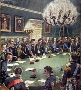 Sardinian kuninkaan Charles Albert (Charles Albert) allekirjoitti Savoian monarkian perussäännön 7.2.1848, joka hyväksyttiin 4. maaliskuuta 1848 ja joka tunnetaan nimellä Albertine Statute tai Statuto Albertino. tekijältä Unknown artist