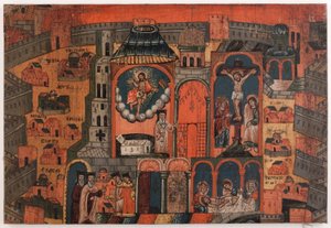 Uudistumisen viikko. Jerusalemin pyhiinvaeltajien muistokangas tekijältä Unknown artist