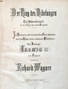 Wagnerin Der Ring des Nibelungen -musiikkikappaleen nimisivu tekijältä Unknown artist