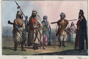 Perinteiset kurdipuvut - Georgia - Armenia - tekijältä Unknown artist