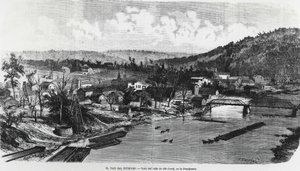 USA: Öljymaa Pennsylvaniassa, Oil Creek Valleyssa. tekijältä Unknown artist