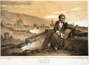 Ugo Foscolo (1778 - 1827), italialainen runoilija ja kirjailija, Bellosgardossa - "" Storia d