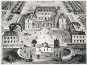 Versailles sous Louis XIII - kaiverrus tekijältä Unknown artist