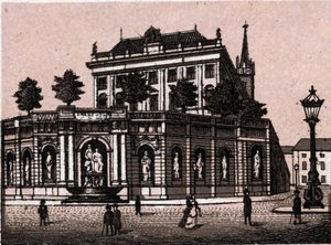 Wien, Itävalta: näkymä suihkulähteelle Francois Joseph (Francois-Joseph) (Francis Josephin suihkulähde Wienissä). kirjassa "" Maailma havainnollistaa 168 näkymää"" Päiväämätön (1800-luvun loppu) tekijältä Unknown artist