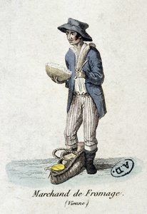 Wienin juustokauppias - kaiverrus tekijältä Unknown artist