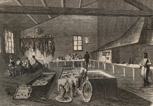 Näkymä herra Gueytonin galvanointipajoista. tekijältä Unknown artist