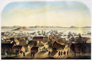 Näkymä San Franciscosta. sd. noin 1860 tekijältä Unknown artist