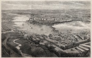 Näkymä Mantovan kaupungista (Mantova, Mantua) 1800-luvulla tekijältä Unknown artist
