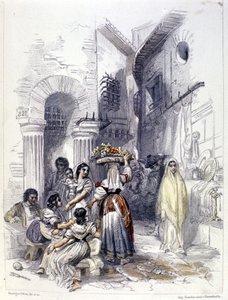 Näkymä Rooman ghetosta vuonna 1830. tekijältä Unknown artist