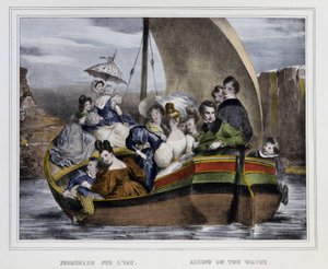Kävele veden päällä - litografia, deb. 1800-luvulla tekijältä Unknown artist