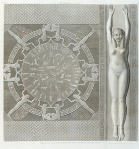 Zodiac kirjassa "" Kuvaus Egyptistä", Imperial Editions tekijältä Unknown artist