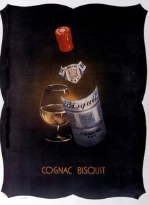 Cognac Bisquitin mainosjuliste. 1932. tekijältä Unknown artist