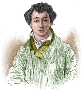 muotokuva Christian Johann Heinrich Heinen (1797-1856), saksalaisesta runoilijasta ja toimittajasta. tekijältä Unknown artist