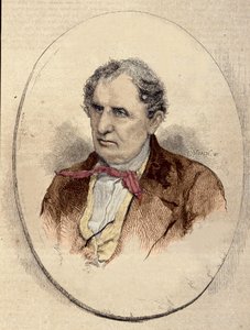 muotokuva James Fenimore Cooperista (1789-1851), yhdysvaltalaisesta kirjailijasta. tekijältä Unknown artist