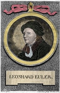 Leonhard Eulerin muotokuva. Sveitsiläinen matemaatikko (1707-1783). tekijältä Unknown artist