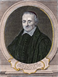 Pierre Gassendi (1592-1655), ranskalaisen filosofin, tähtitieteilijän, matemaatikon ja fyysikon muotokuva. tekijältä Unknown artist