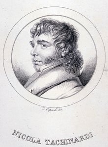 muotokuva italialaisesta tenorista Tachinardista (Nicola Tacchinardi) (Livorno tekijältä Unknown artist