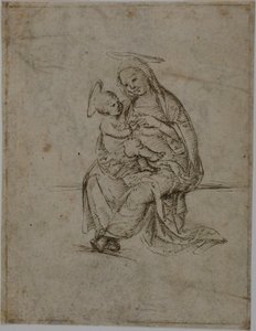 Neitsyt ja lapsi (etusivu); Putti (kääntöpuoli).